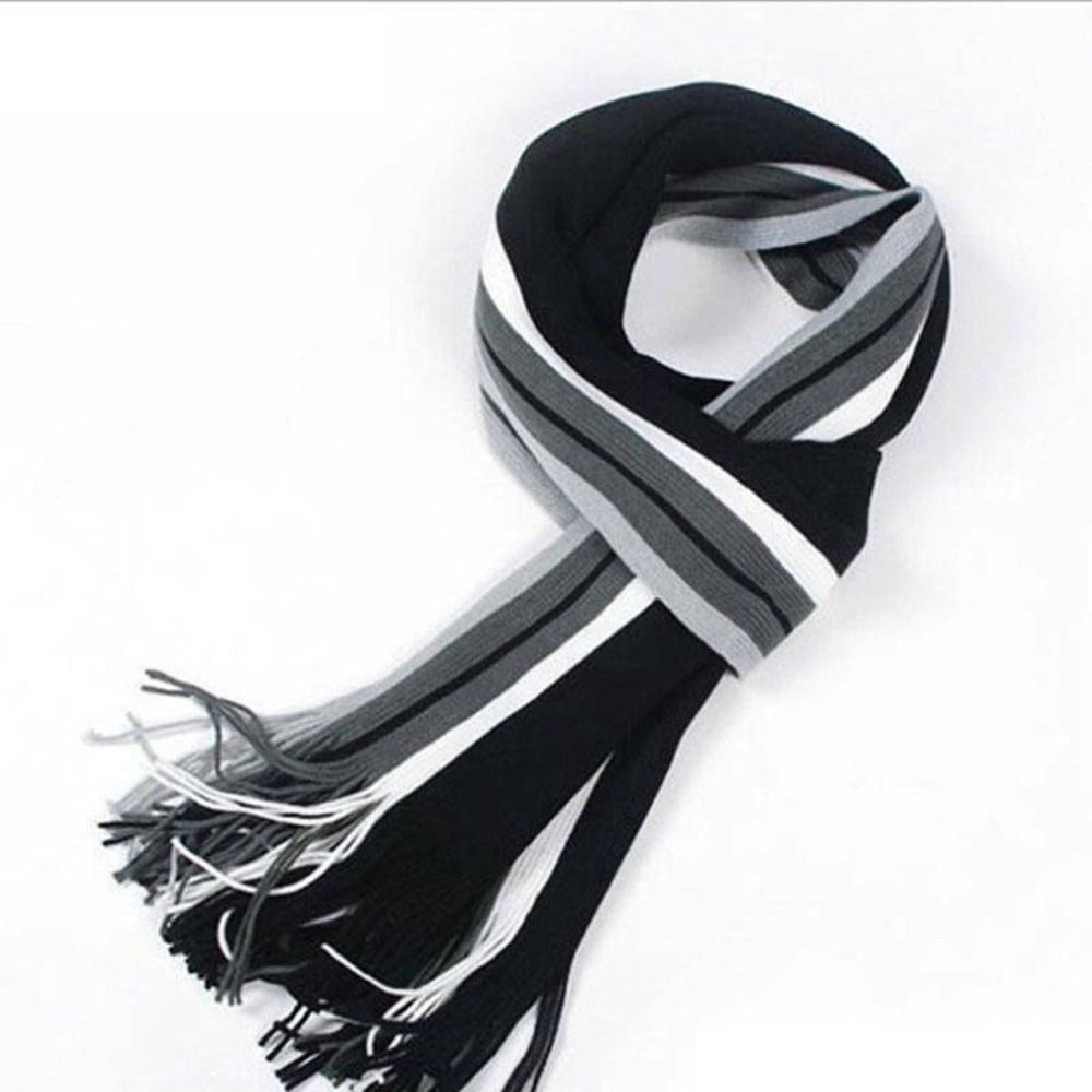 Cashmere Men Striped Scarf Fas - Wool Scarf Men recension och pris