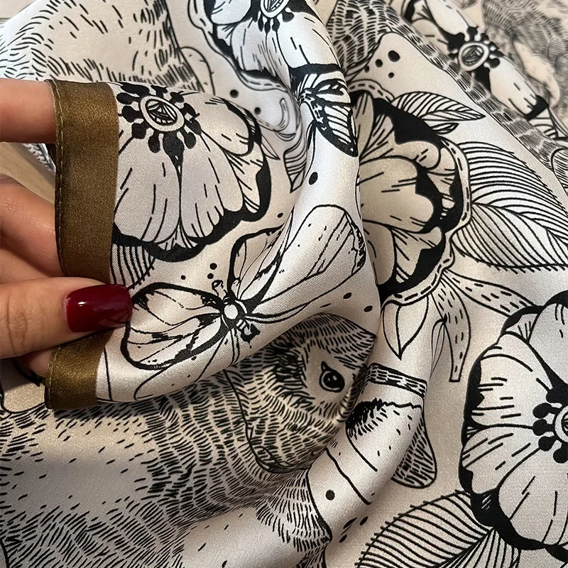 100% Silk Square For Women Cla - Shawl Wrap Winter recension och pris