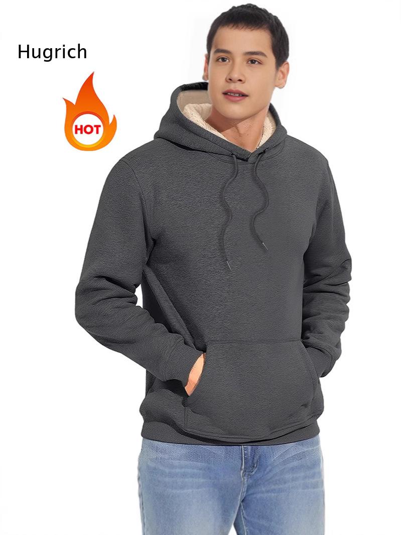 Men Sherpa Lined Hoodie Drawst - Sherpa Hoodie Fleece recension och pris