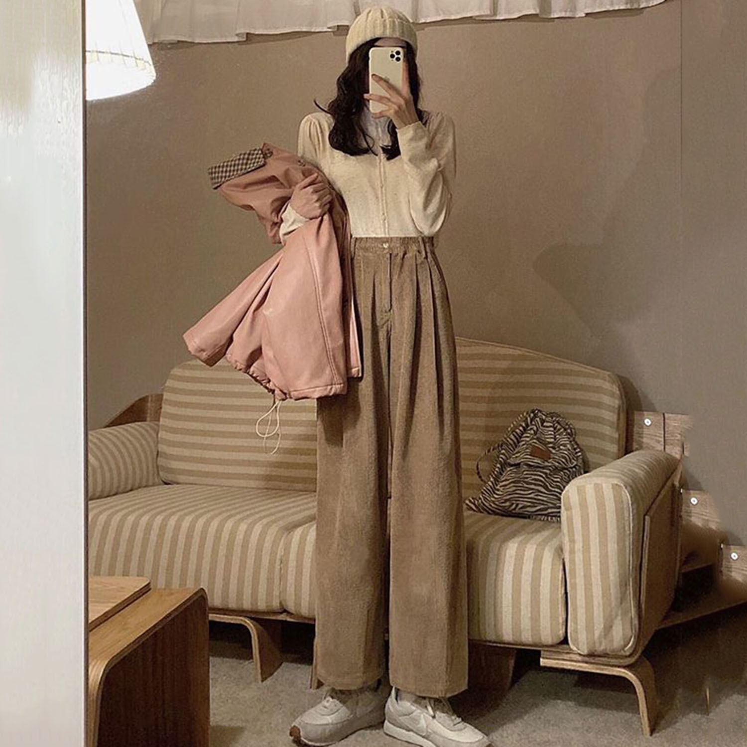 Wide Leg Corduroy Pants Women  - Corduroy Pant Warm recension och pris