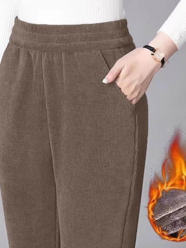 Thickened Straight Leg Pants W - Corduroy Pant Warm recension och pris