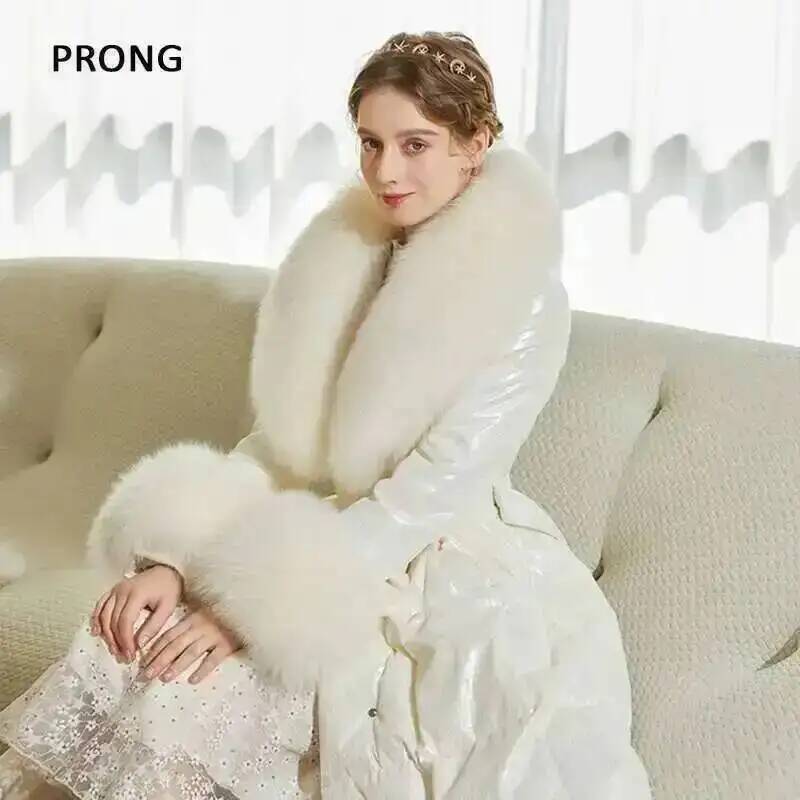 100% Real Fox Fur Collar Winte - Shawl Wrap Winter recension och pris
